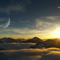 Mountains View of Planets