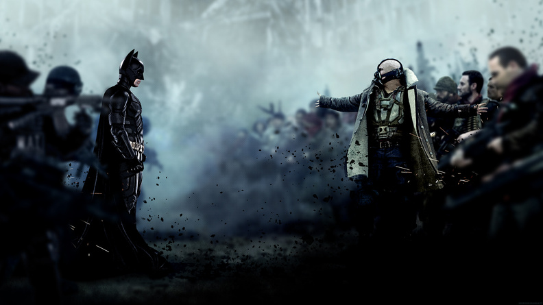 The Dark Knight Rises Batman and Bane