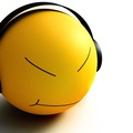 Smiley Listening to Music