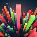 Colourful Bars in 3D