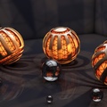 Orange Lighted 3D Balls