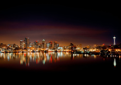 Seattle City Lights Reflection