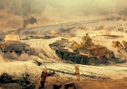 The Battle of Stalingrad Painting Artwork