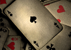Ace Of Spades On Top Of Other Cards