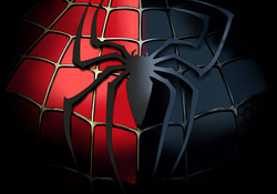 Spiderman Black Red Logo Desktop