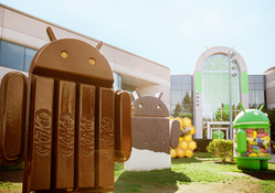 Android Kitkat Logo Background