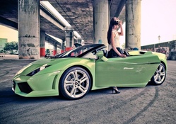 Green Lamborghini