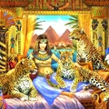 Egyptian Queen &amp; Her Leopards