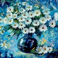 White daisies_painting