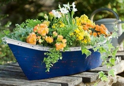 ✿ Boat with flowers ✿