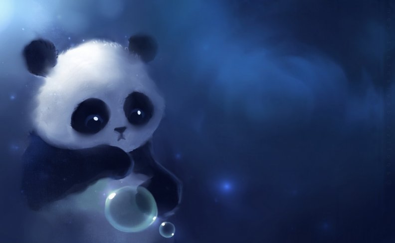 Sad Panda Painting
