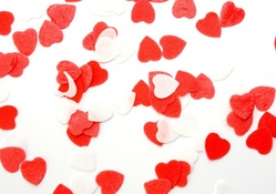 Red and White Hearts