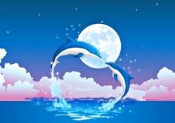 Blue dolphin