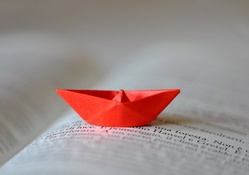 Small paper boat