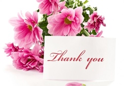 thank you with flowers