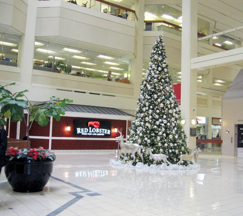 Mall at Christmas in Toronto Ontario Canada
