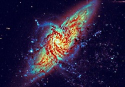 Overlapping galaxies