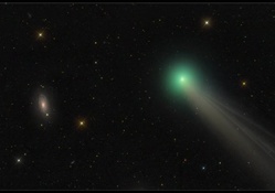 Comet Lovejoy Before Galaxy M63