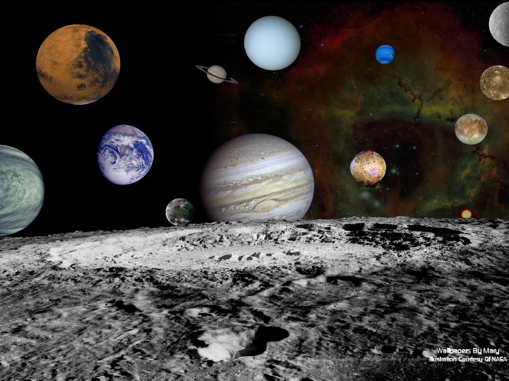 Voyagers Solar System Montage 1600x1200