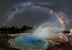 Milky Way over Yellowstone