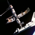 ATLANTIS DOCKED TO THE MIR SPACE STATION