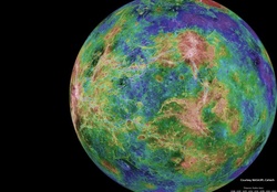 Hemispheric view of Venus