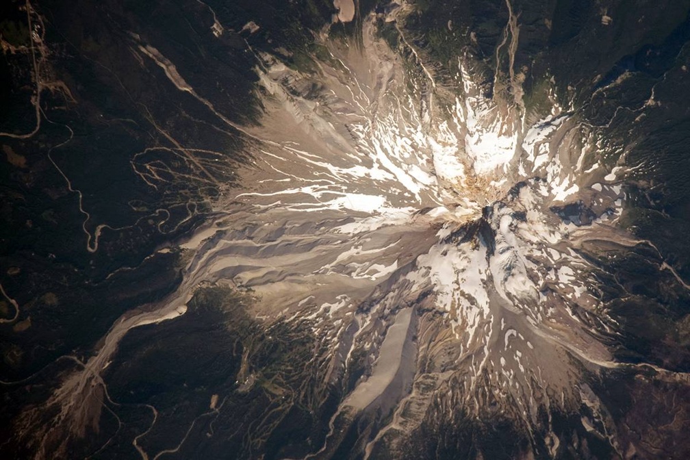 Mount Hood from space