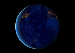 THE BLUE MARBLE: earth at night