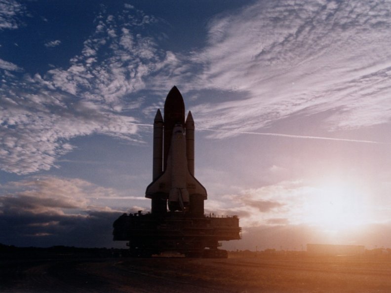 Space Shuttle _ Setting Sun