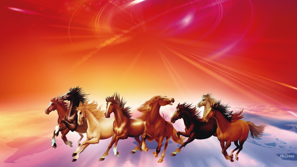 Seven Running Horses