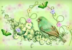 Green Spring Bird