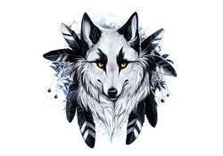 wolf art