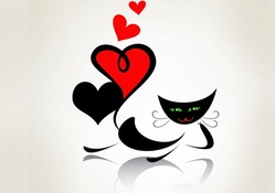 Valentine Cat Love