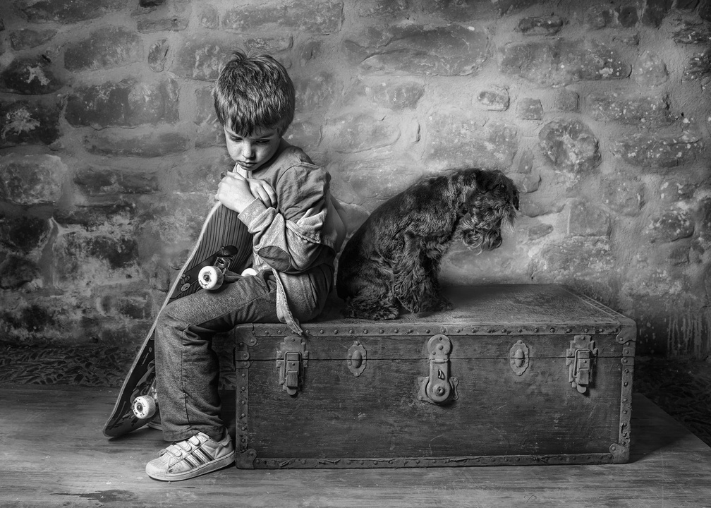 Boy and dog _ travel