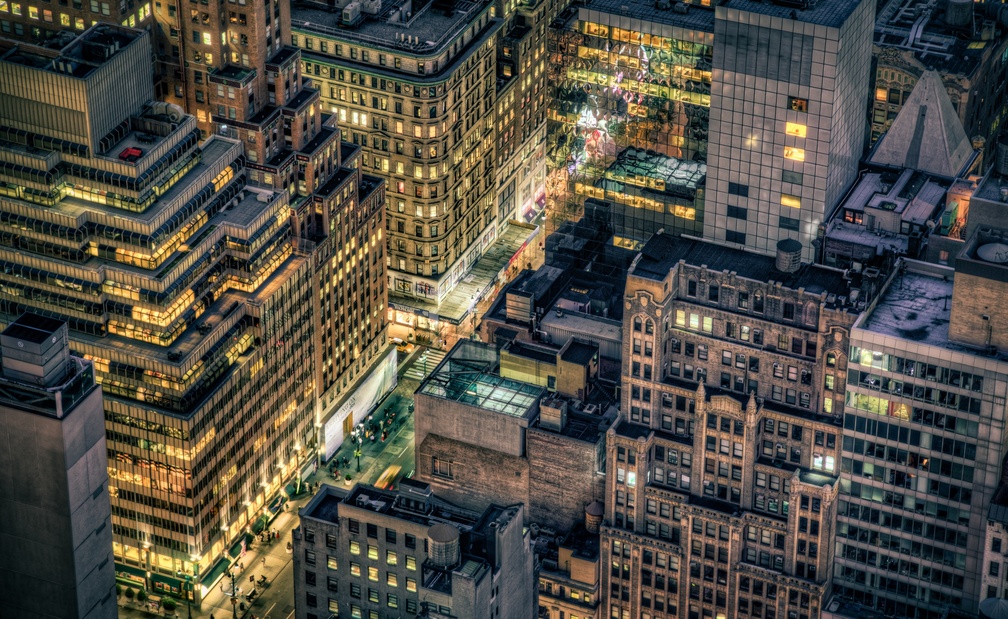 Looking Down on New York City