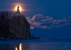 Full Moon at Split Rock Lighthouse