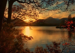 Sunset Lake in Autumn