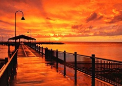Sunset over Australian Pier