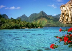 Beautiful Lagoon in French Polynesia