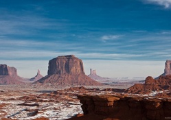 winter in monument valley