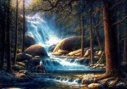 ✫Waterfall in Forest✫