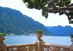 View from the villa Balbianello _ Lake Como _ Italy