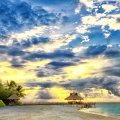 Gorgeous Sunset, Polynesian Beach