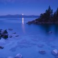 cove by moonlight on lake tahoe