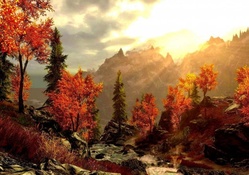 Autumn Forest Mountains