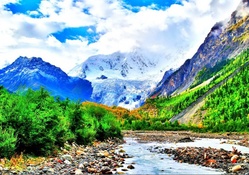 Beautiful mountain valley