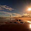 Sunset on Costa do Sauipe Beach, Bahia, Brazil