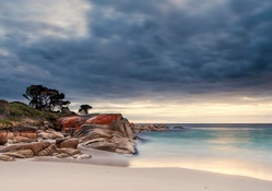 Beach at Binalong Bay, Tasmania