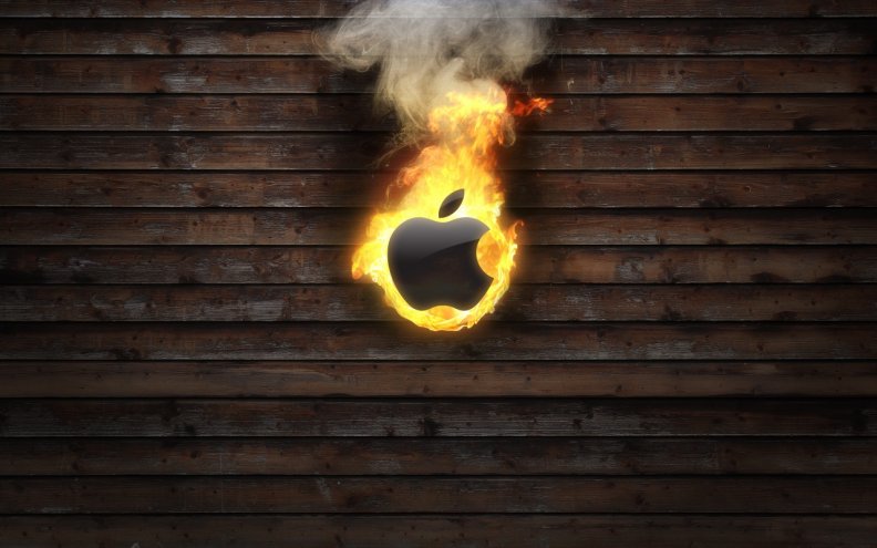 Burning apple