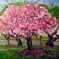 Beautiful Cherry tree Painting